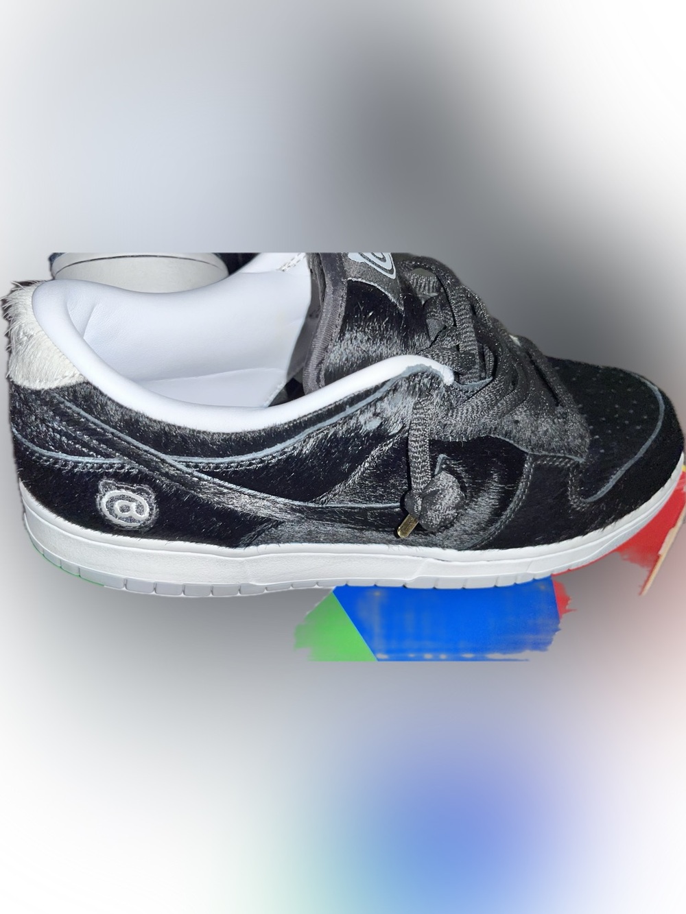 Nike SB Dunk Low OG QS Box Label in Black, White, Yellow, Green Nike @ sb prm